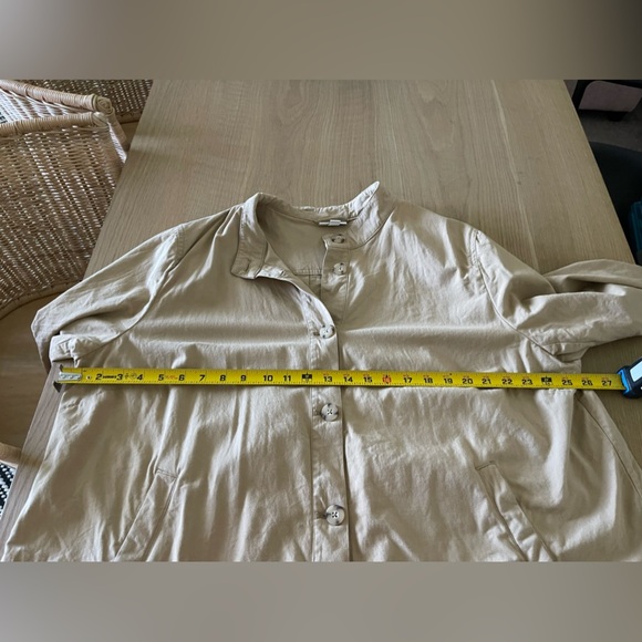 J Jill| Tan Canvas Utility Jacket with Gorgeous Buttons & Pockets, Size XL••• - Picture 13 of 14